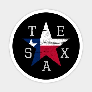 TEXAS STAR GRUNGE Magnet